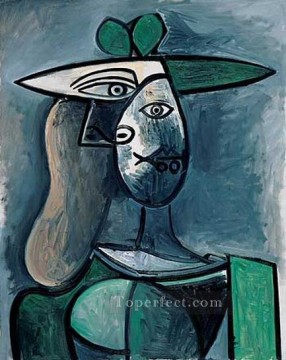  Cubismo Lienzo - Femme au chapeau1 1961 Cubismo
